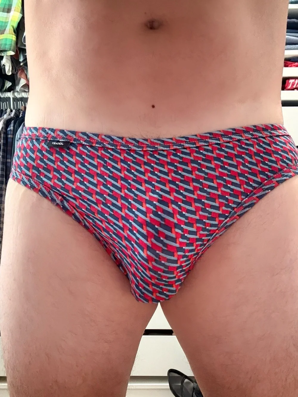 Jockey Red and Blue Geometric Briefs